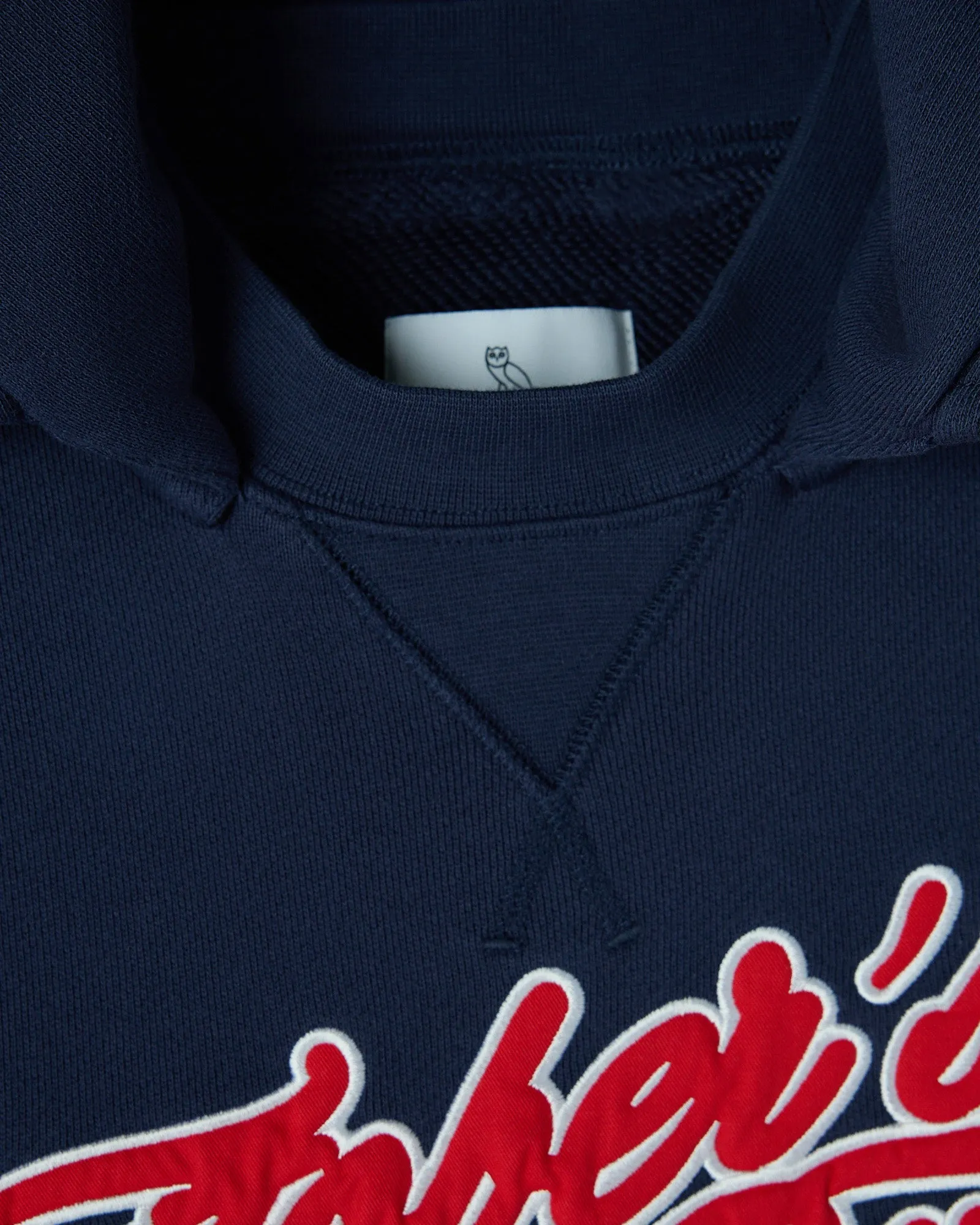 French Terry Retro Sport Hoodie - Navy sold by OVO product image thumbnail 4