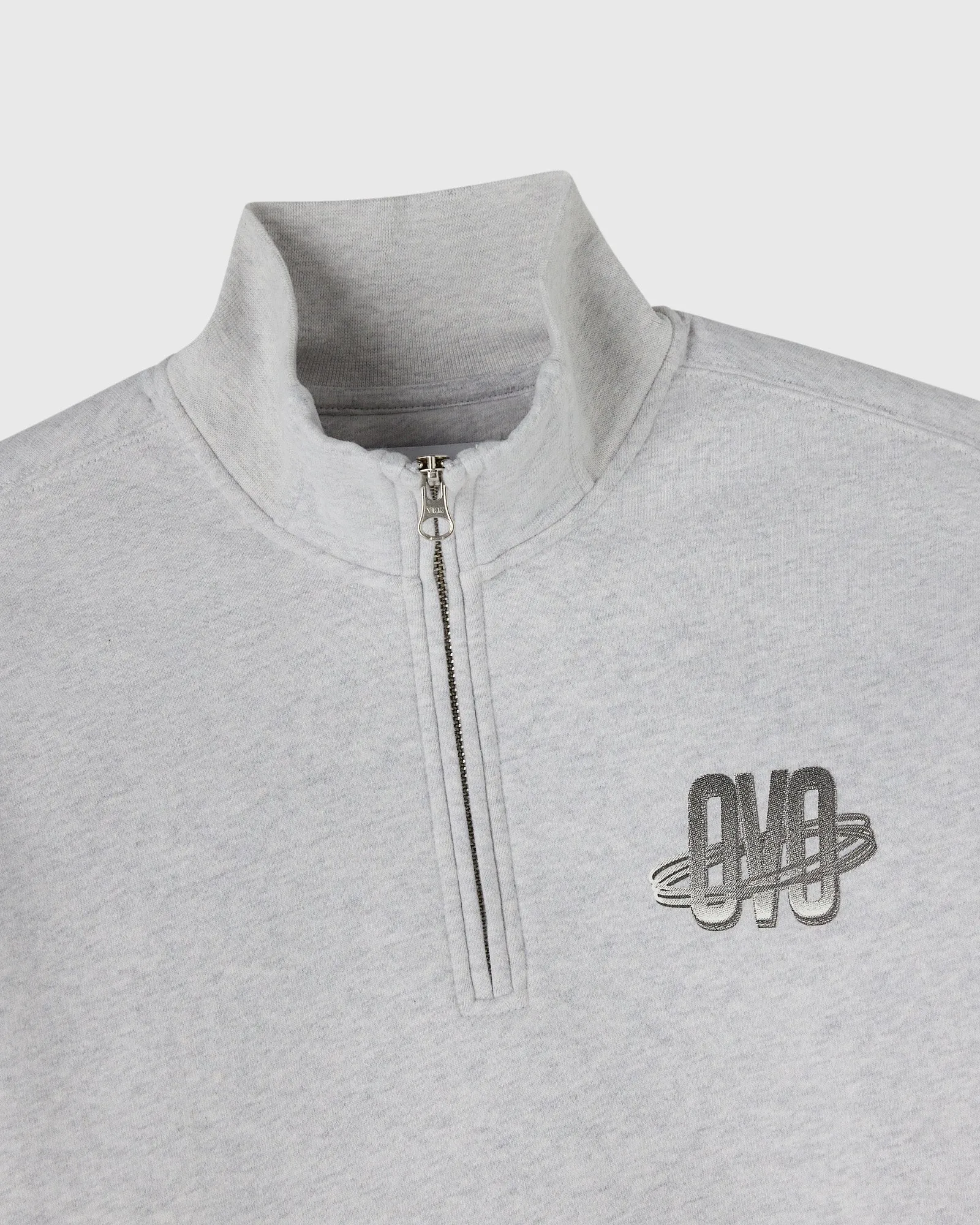 Orbit Quarter-Zip Mockneck Sweatshirt - Ash Heather Grey sold by OVO product image thumbnail 3