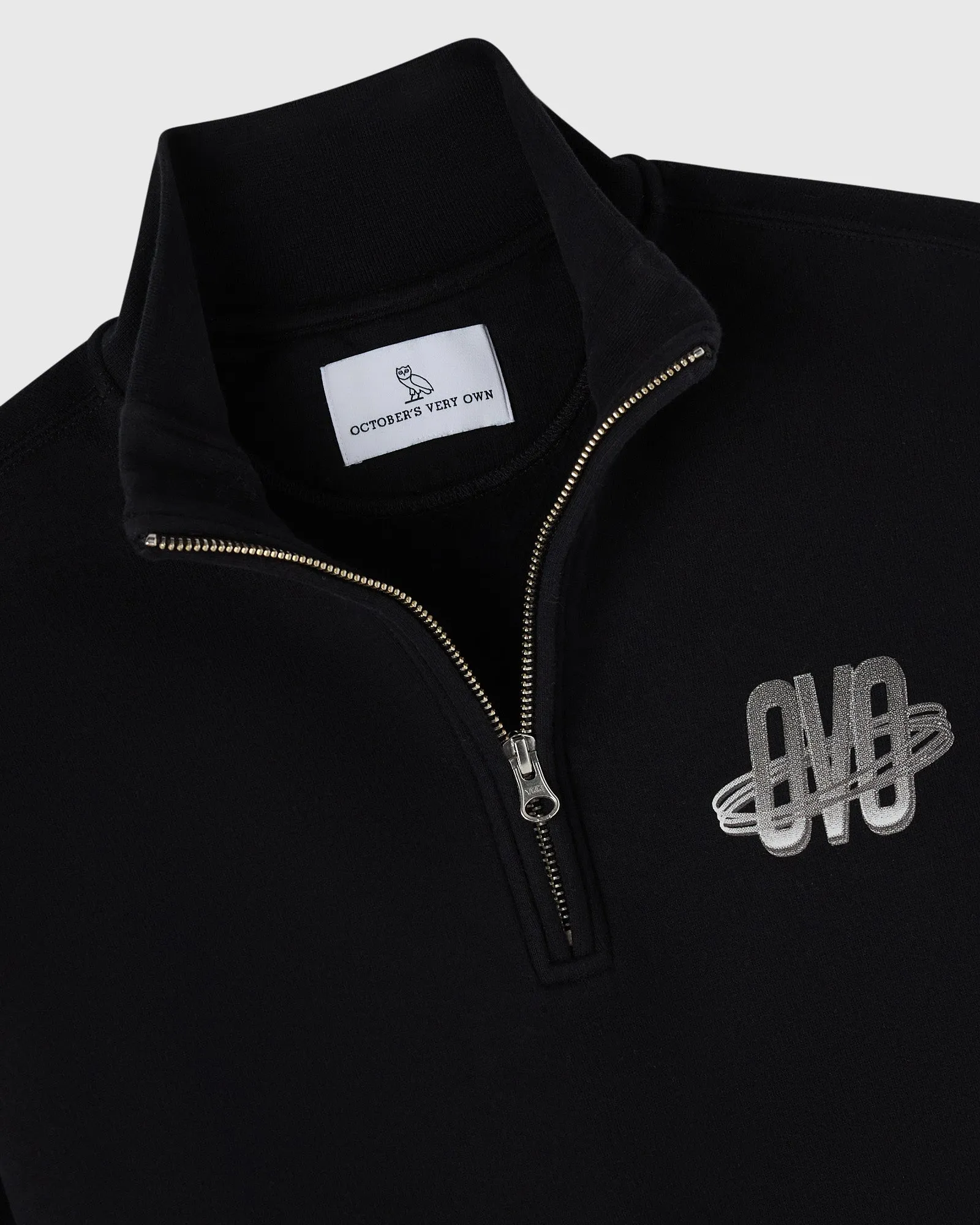 Orbit Quarter-Zip Mockneck Sweatshirt - Black sold by OVO product image thumbnail 5