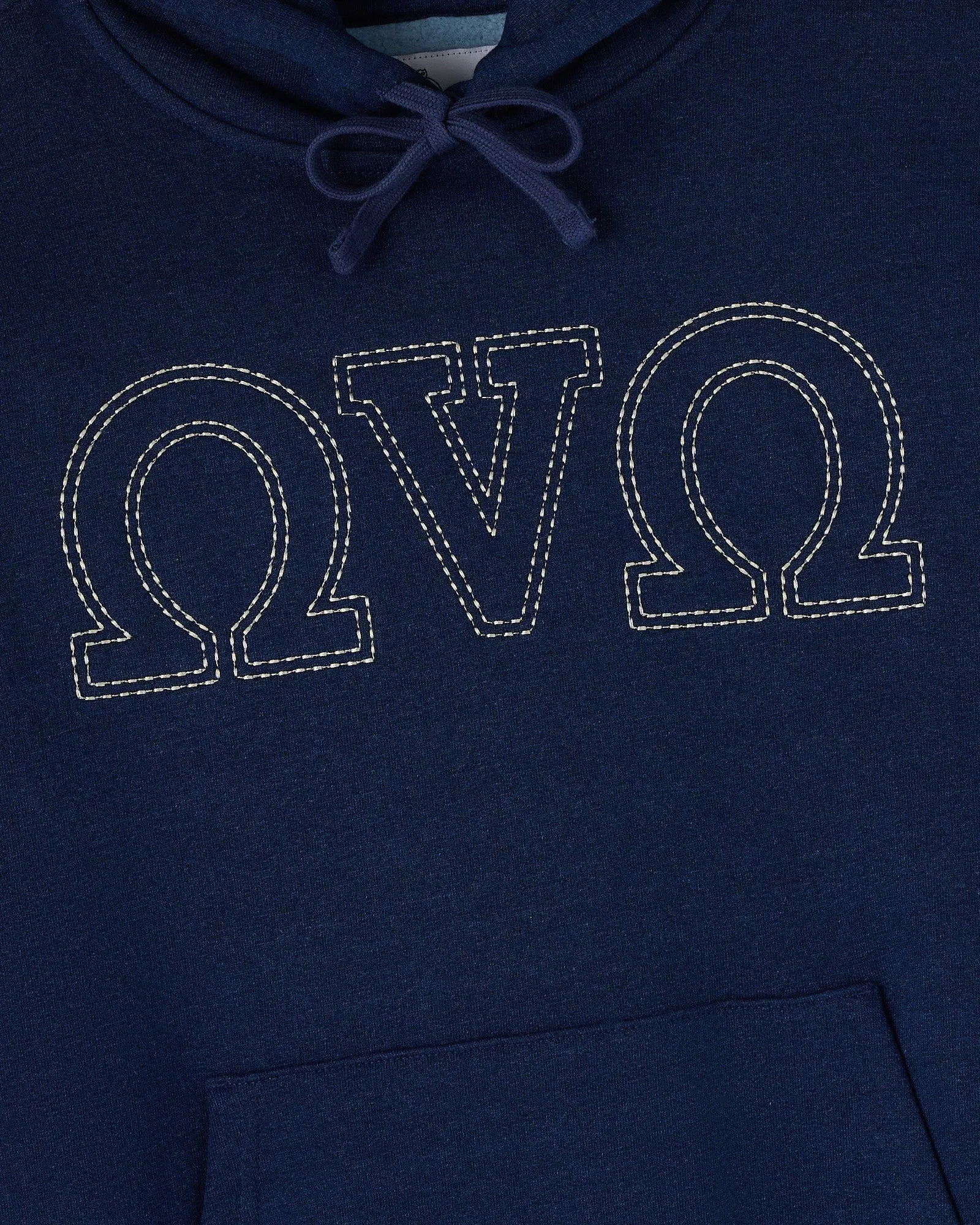 Omega Contrast Stitch Hoodie - Blue sold by OVO product image thumbnail 5