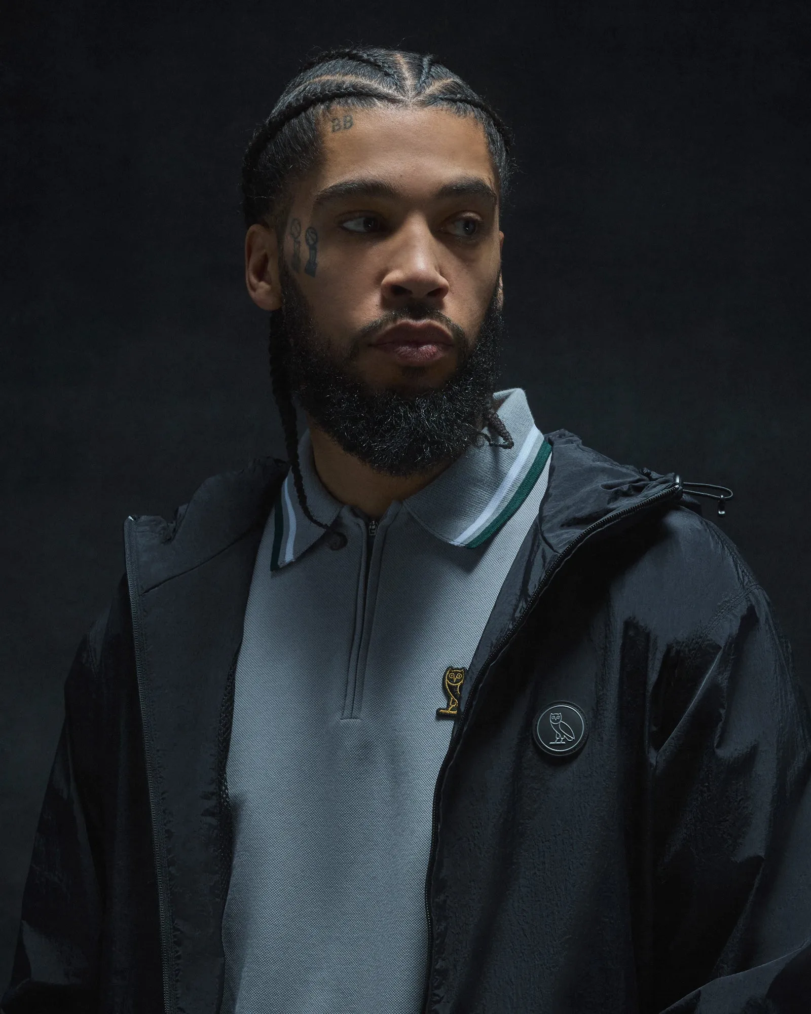 Nylon Track Jacket - Black sold by OVO product image thumbnail 2