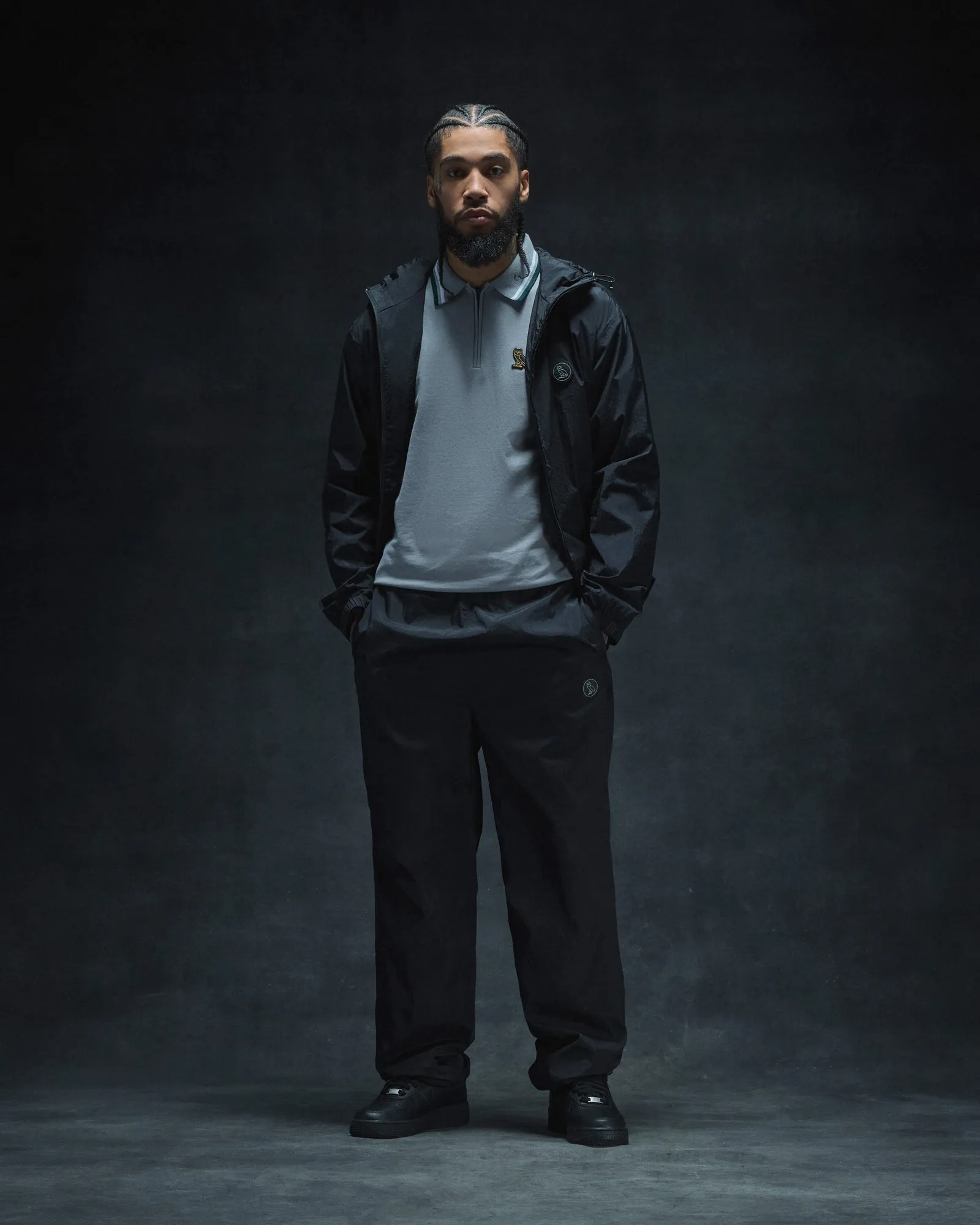 Nylon Track Jacket - Black sold by OVO product image thumbnail 3