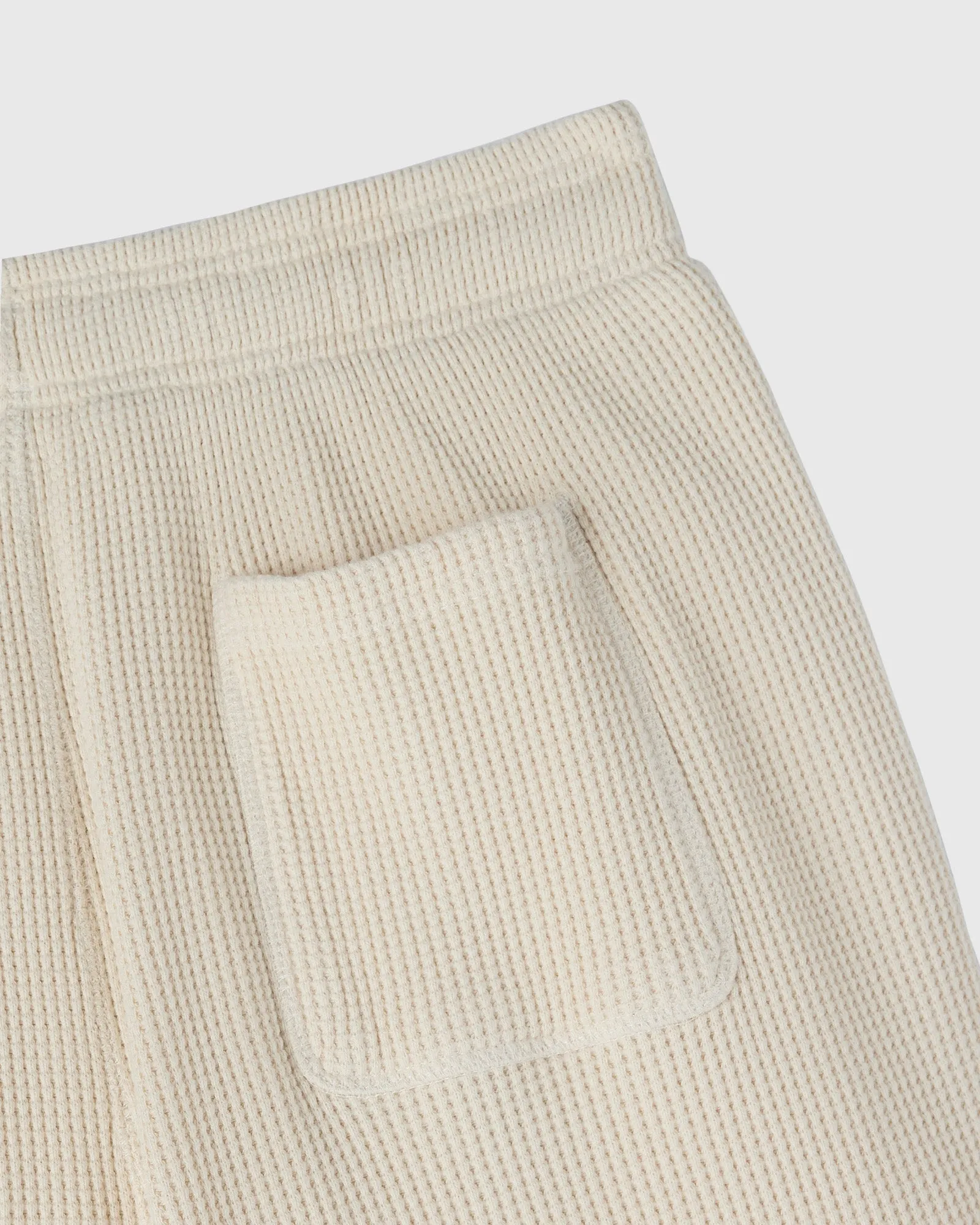 Waffle Open-Hem Sweapant - Cream sold by OVO product image thumbnail 4