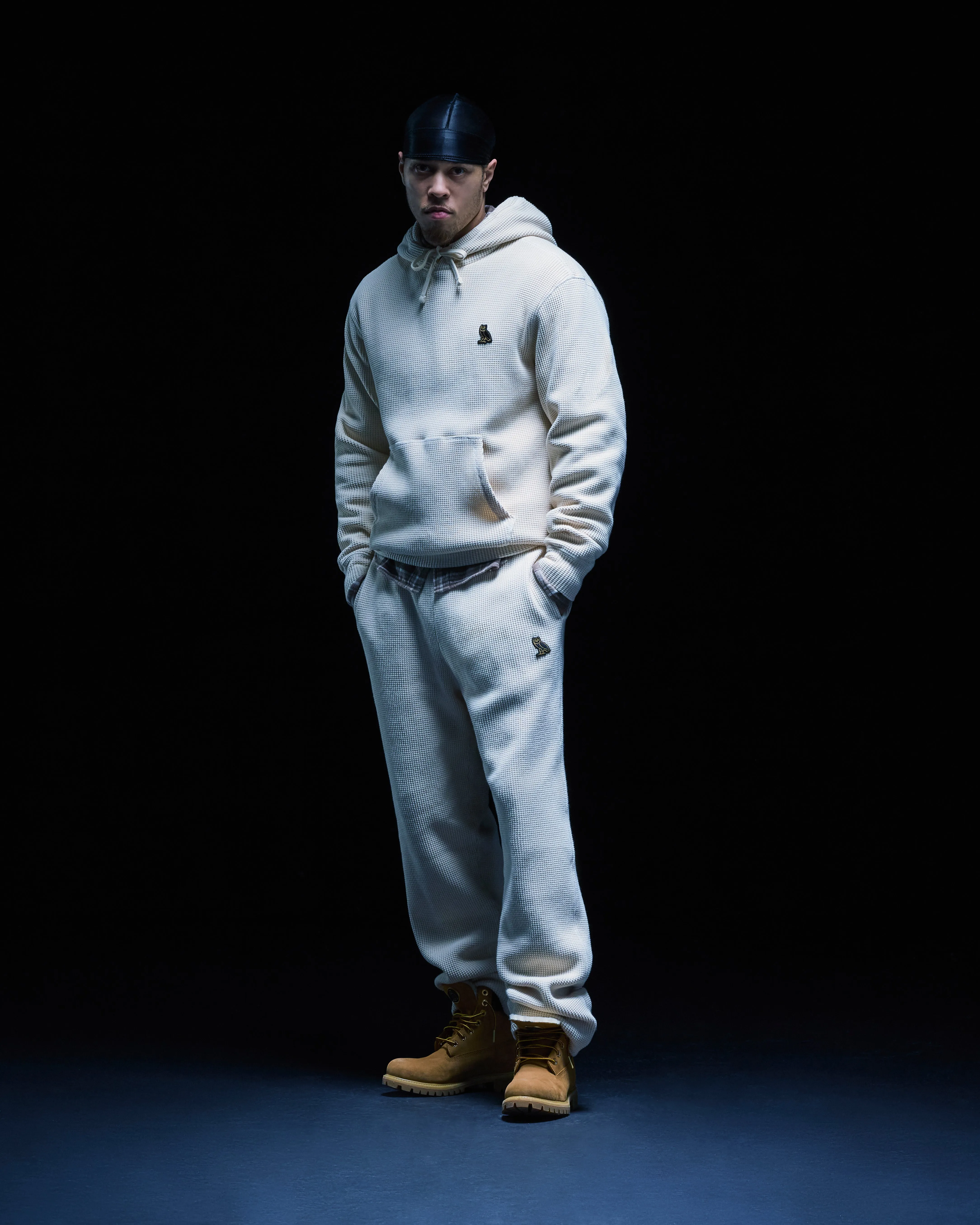 Waffle Open-Hem Sweapant - Cream sold by OVO product image thumbnail 2