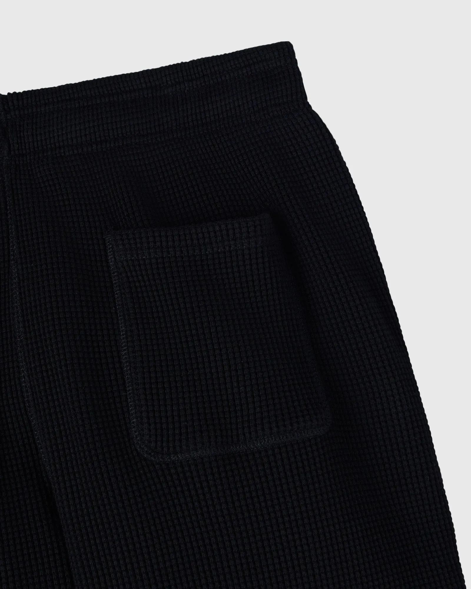 Waffle Open-Hem Sweapant - Black sold by OVO product image thumbnail 3