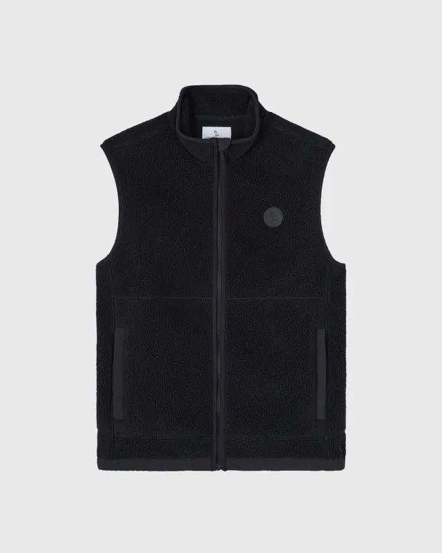 Sherpa Fleece Vest - Black sold by OVO