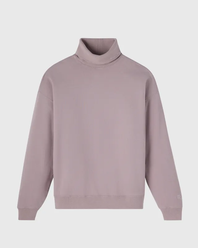 Script Fleece Turtleneck - Purple Fog sold by OVO
