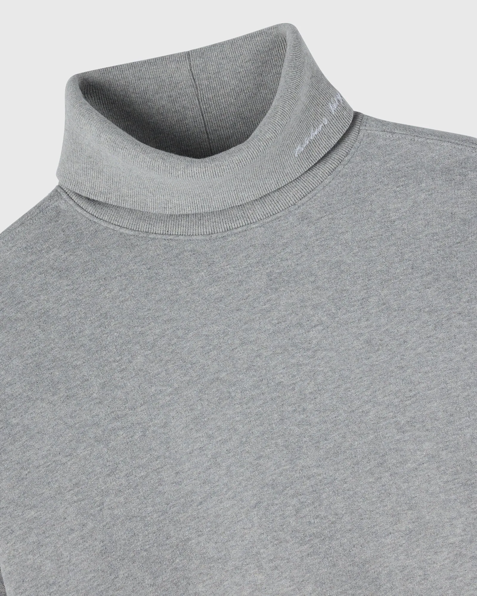 Script Fleece Turtleneck - Heather Grey sold by OVO product image thumbnail 5