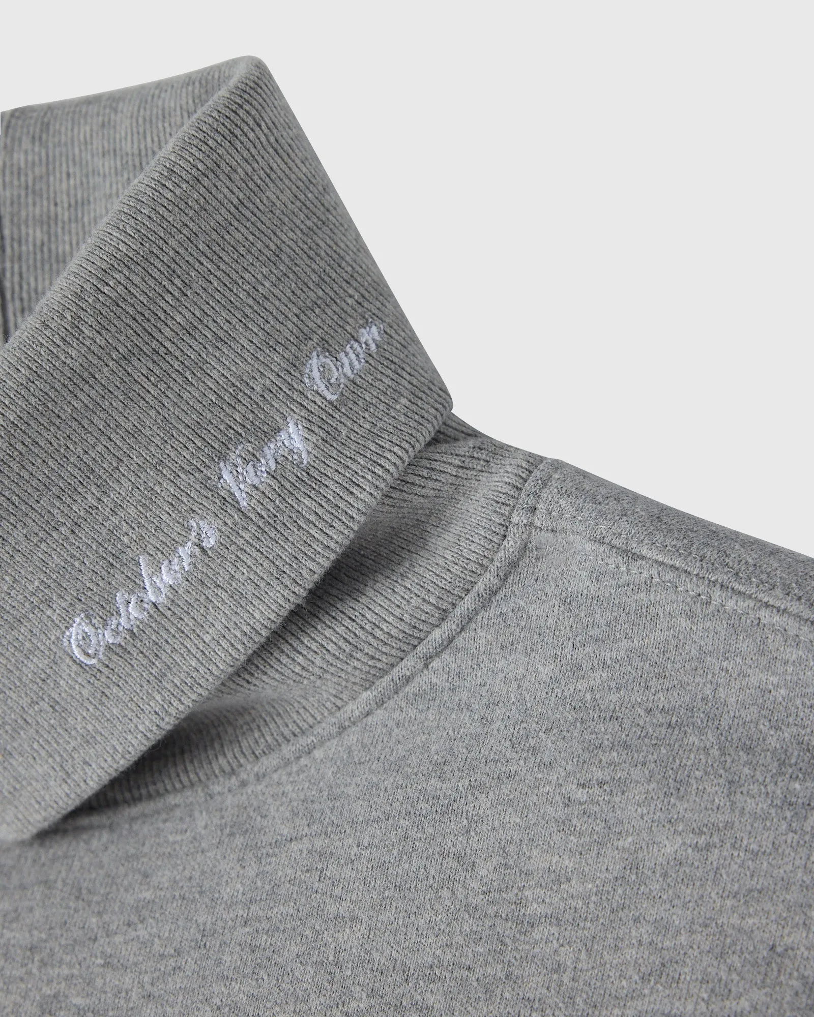 Script Fleece Turtleneck - Heather Grey sold by OVO product image thumbnail 4