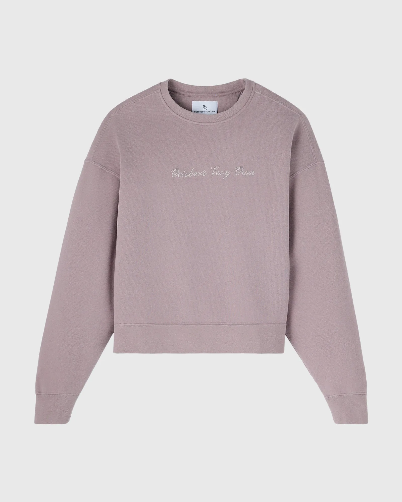 Script Fleece Crewneck - Purple Fog sold by OVO