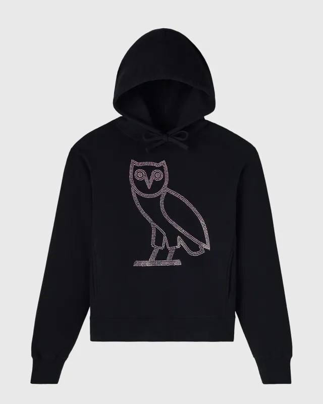 Rhinestone Icon Hoodie - Black sold by OVO