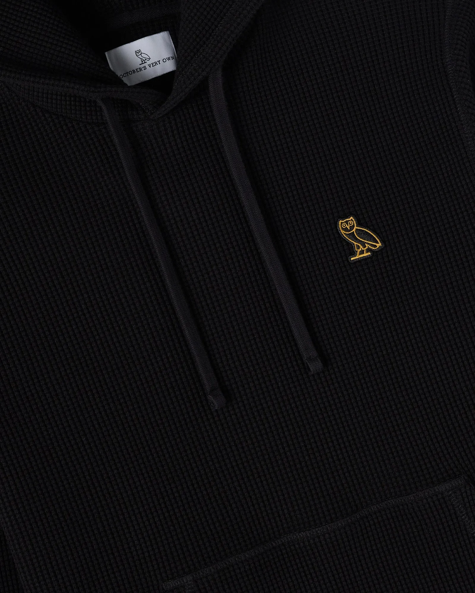 Jersey Lined Waffle Hoodie - Black sold by OVO product image thumbnail 3