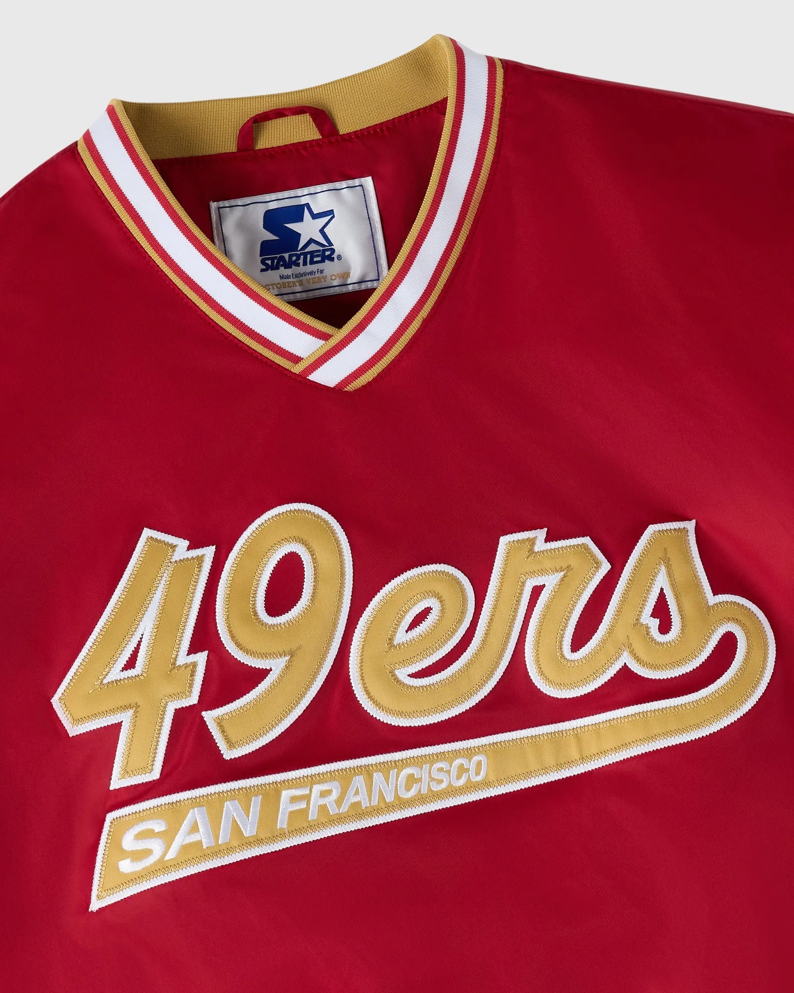 NFL San Francisco 49ers Starter® Trainer Pullover Jacket - Red sold by OVO product image thumbnail 5