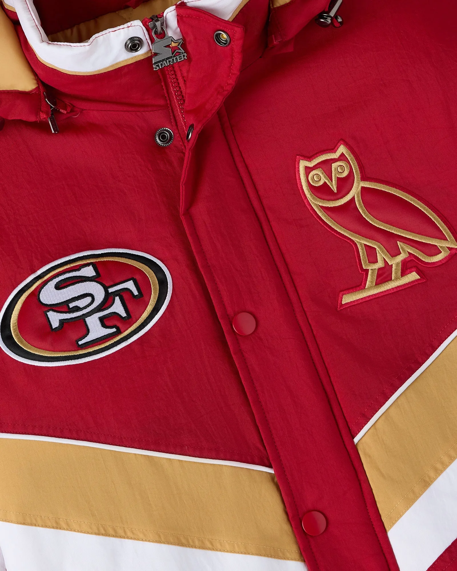NFL San Francisco 49ers Starter® Sideline Puffer Jacket - Red sold by OVO product image thumbnail 5