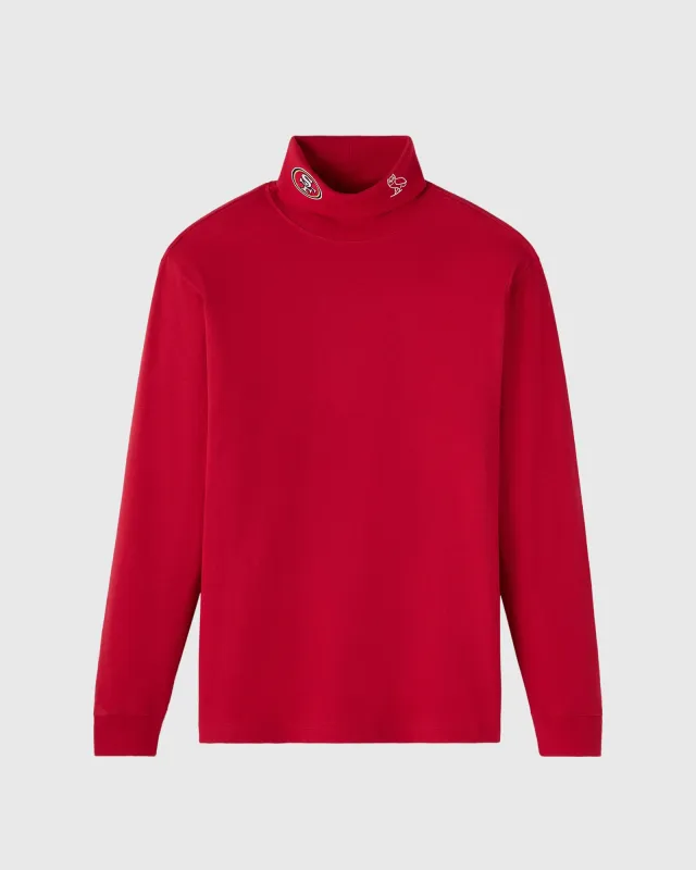 NFL San Francisco 49ers Heavyweight Turtleneck - Red sold by OVO