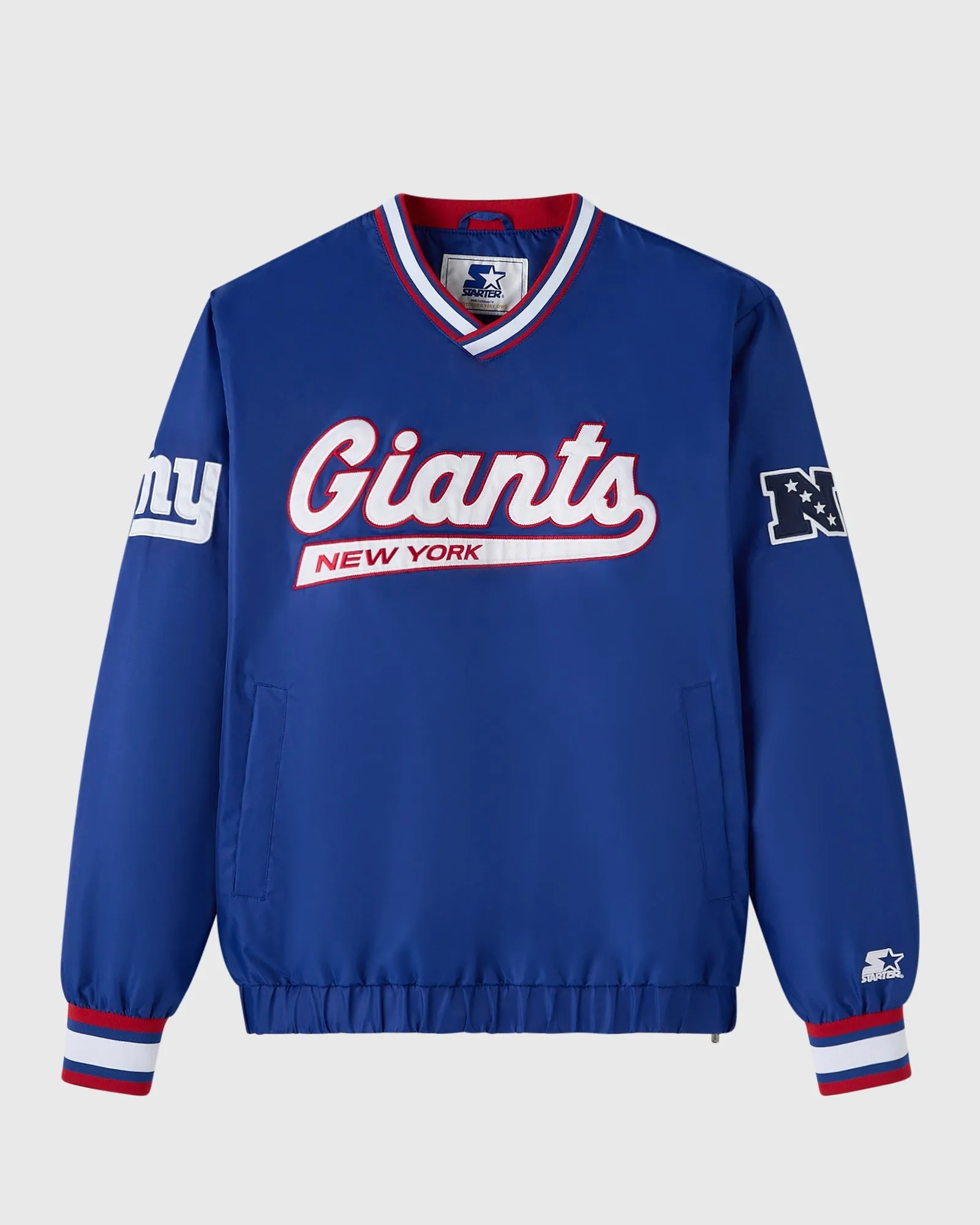 NFL New York Giants Starter® Trainer Pullover Jacket - Blue sold by OVO