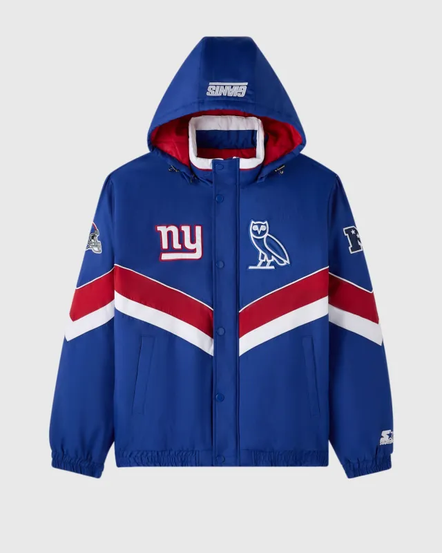 NFL New York Giants Starter® Sideline Puffer Jacket - Blue sold by OVO