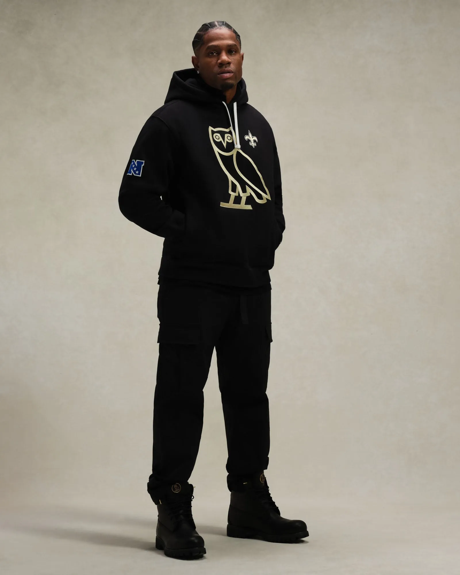 NFL New Orleans Saints Icon Team Hoodie - Black sold by OVO product image thumbnail 3