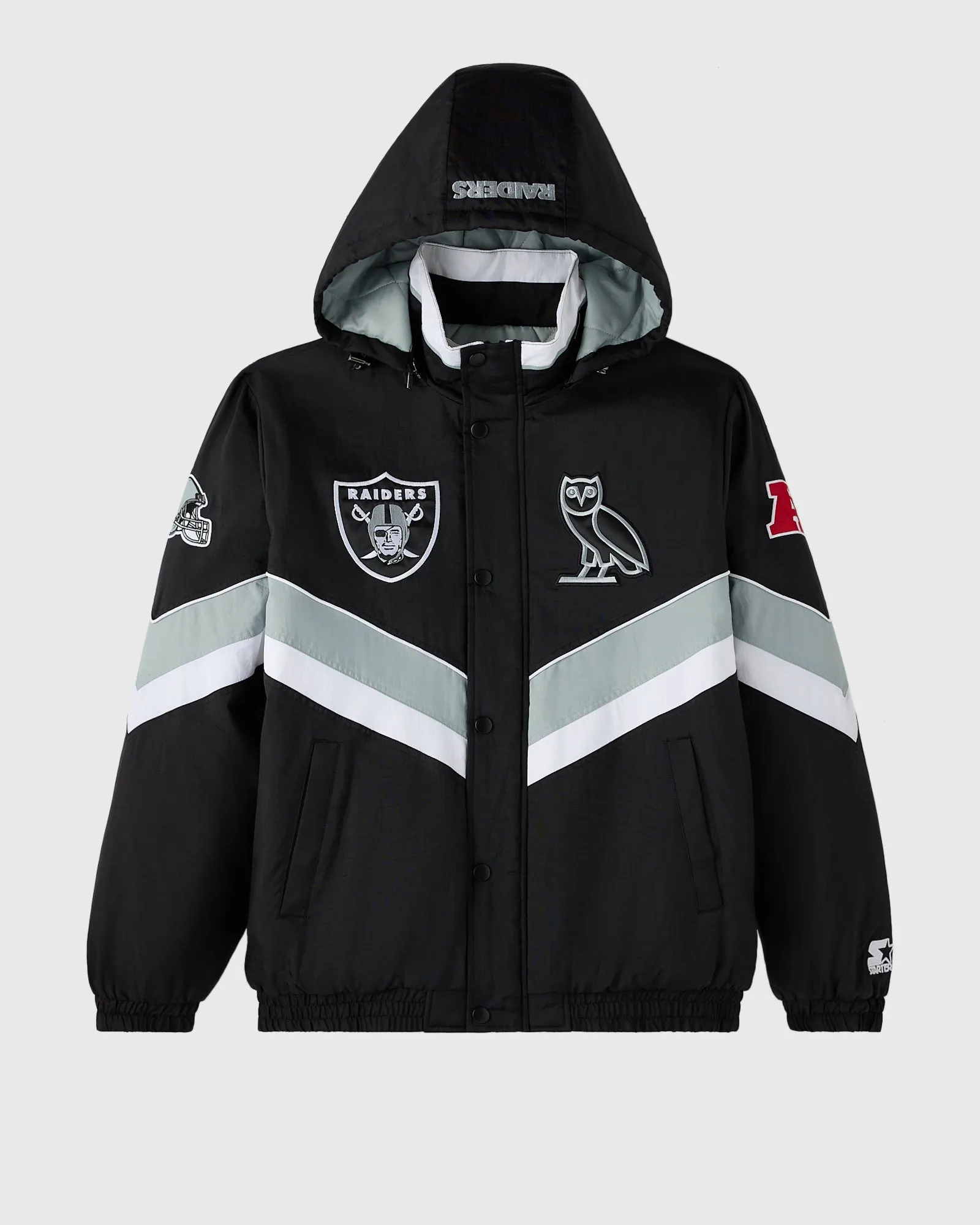 NFL Las Vegas Raiders Starter® Sideline Puffer Jacket - Black sold by OVO