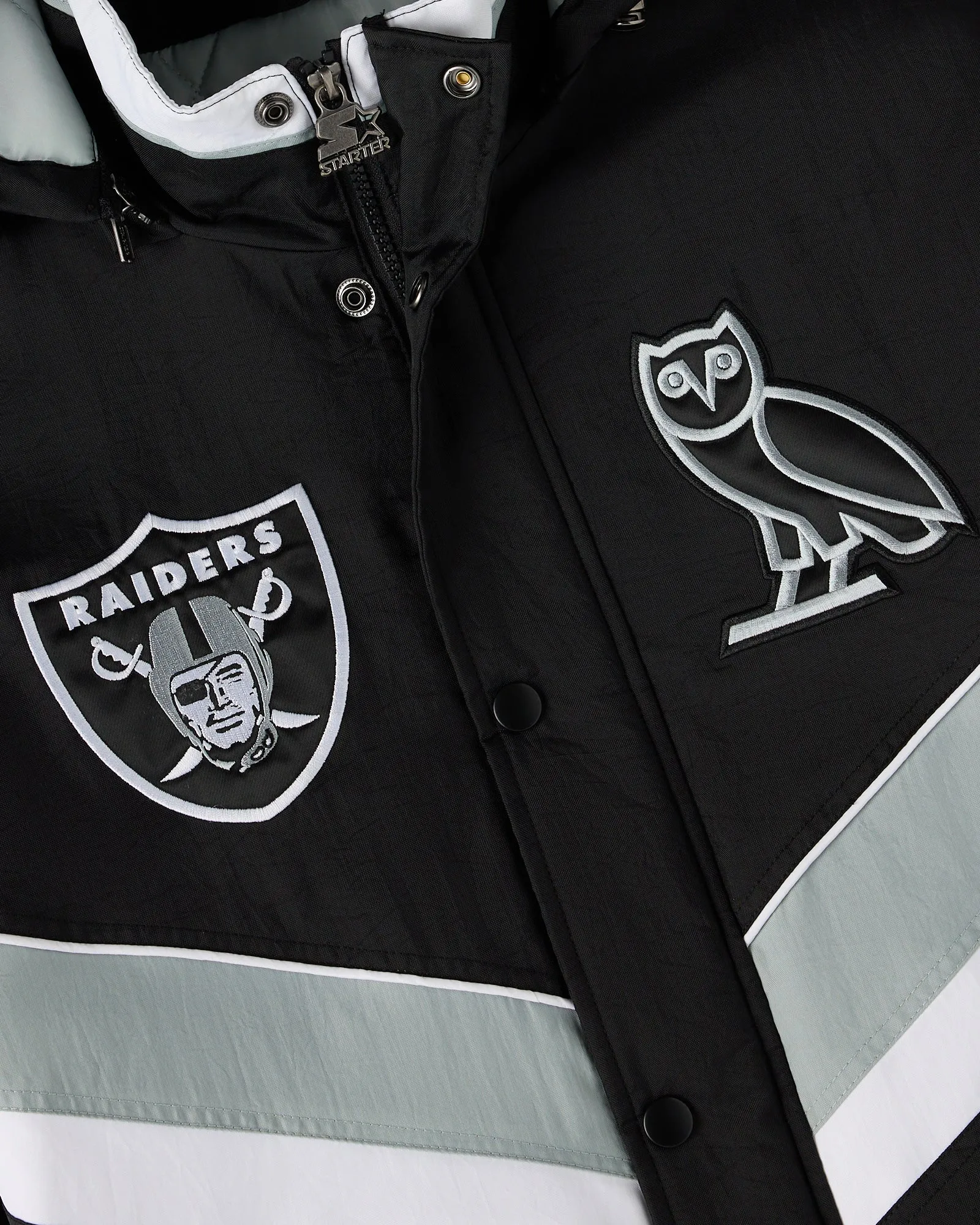 NFL Las Vegas Raiders Starter® Sideline Puffer Jacket - Black sold by OVO product image thumbnail 5