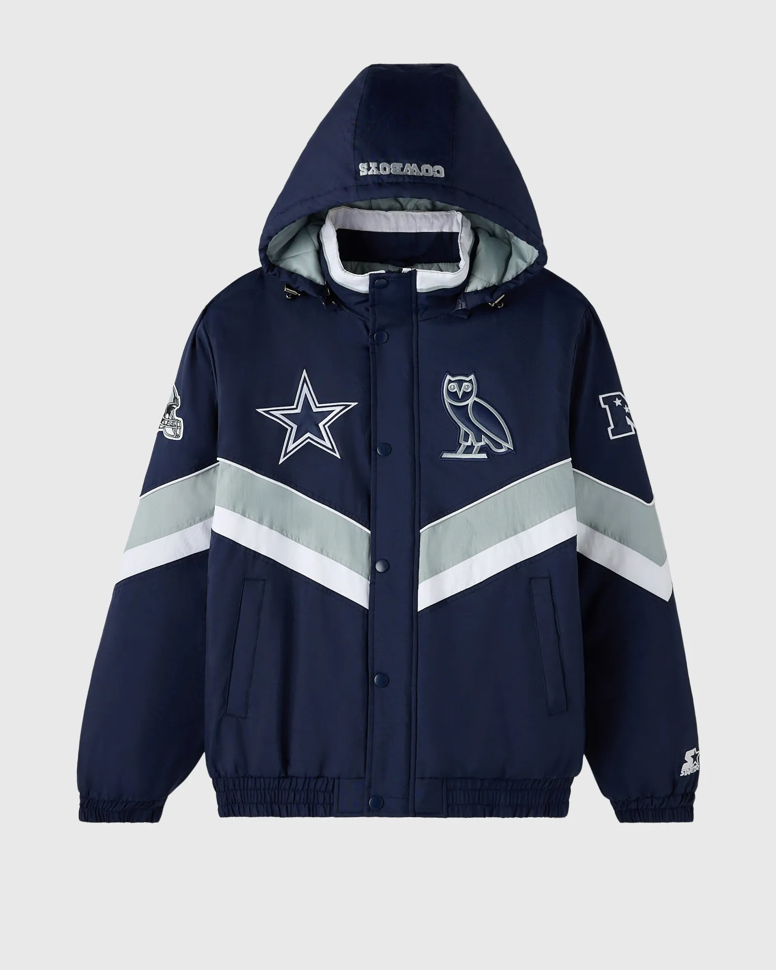 NFL Dallas Cowboys Starter® Sideline Puffer Jacket - Navy sold by OVO