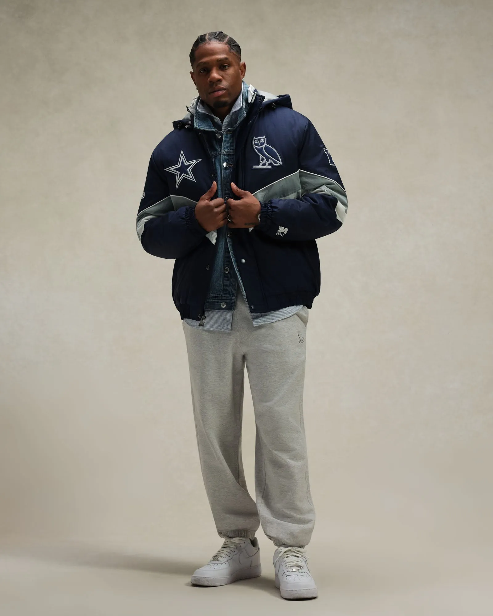 NFL Dallas Cowboys Starter® Sideline Puffer Jacket - Navy sold by OVO product image thumbnail 2