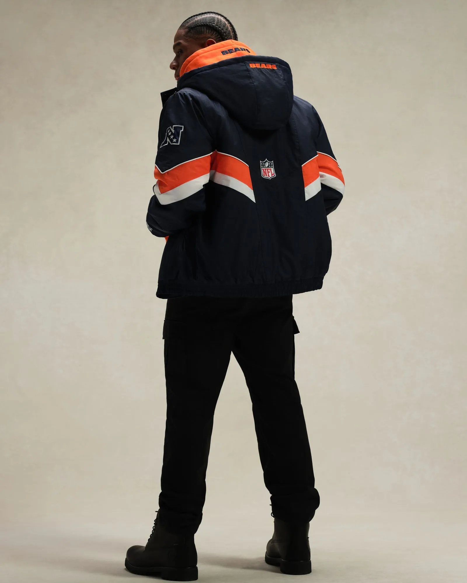 NFL Chicago Bears Starter® Sideline Puffer Jacket - Navy sold by OVO product image thumbnail 4