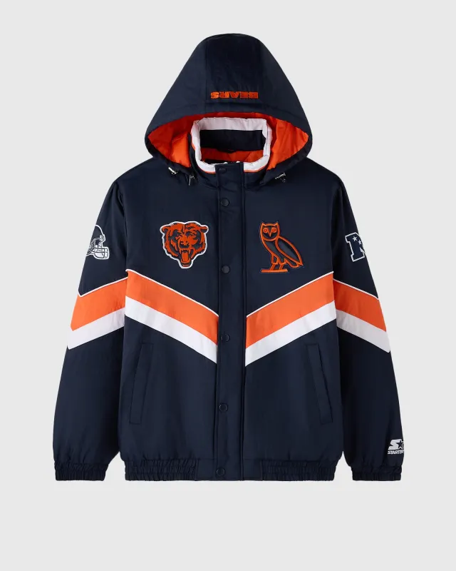 NFL Chicago Bears Starter® Sideline Puffer Jacket - Navy sold by OVO