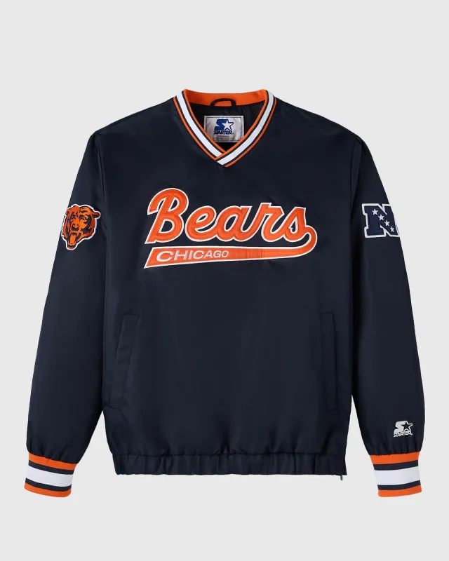 NFL Chicago Bears Starter® Trainer Pullover Jacket - Navy sold by OVO