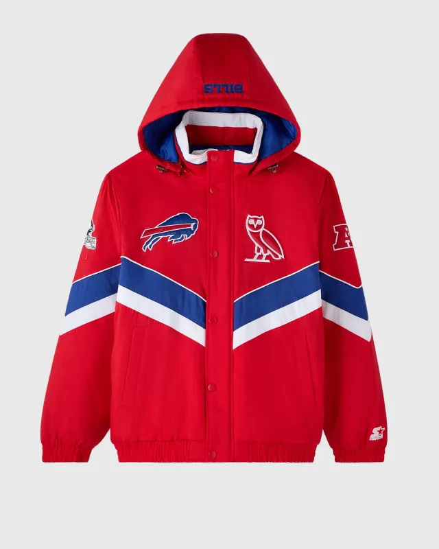 NFL Buffalo Bills StarterĀ® Sideline Puffer Jacket - Red sold by OVO
