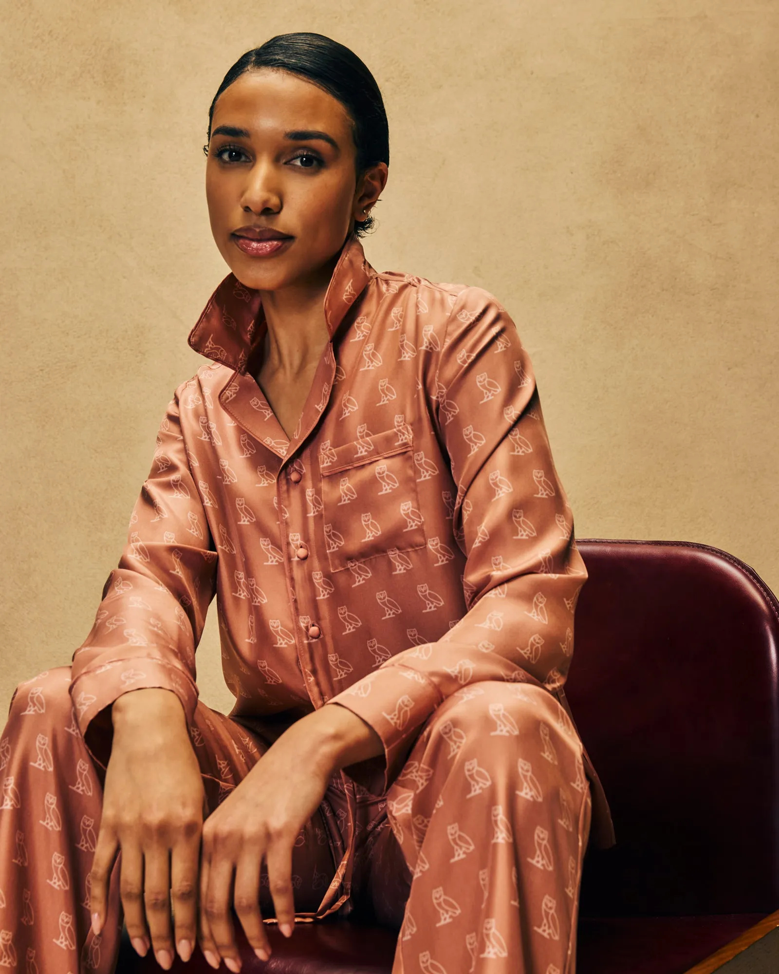 Silk Pajama Shirt - Pink sold by OVO product image thumbnail 2