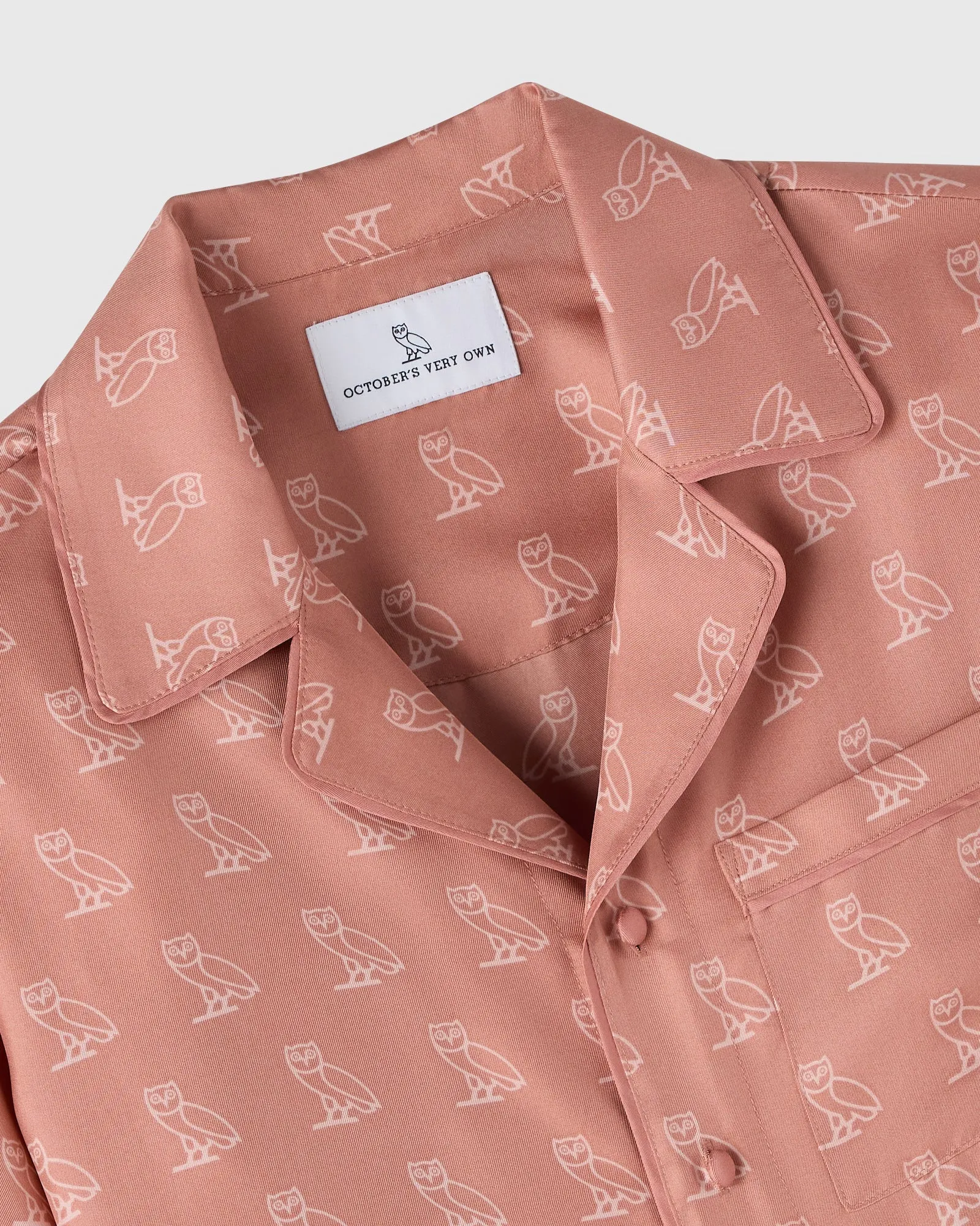 Silk Pajama Shirt - Pink sold by OVO product image thumbnail 4