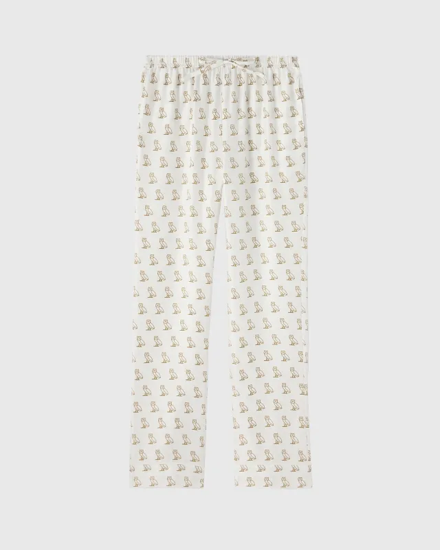 Silk Pajama Pant - White sold by OVO