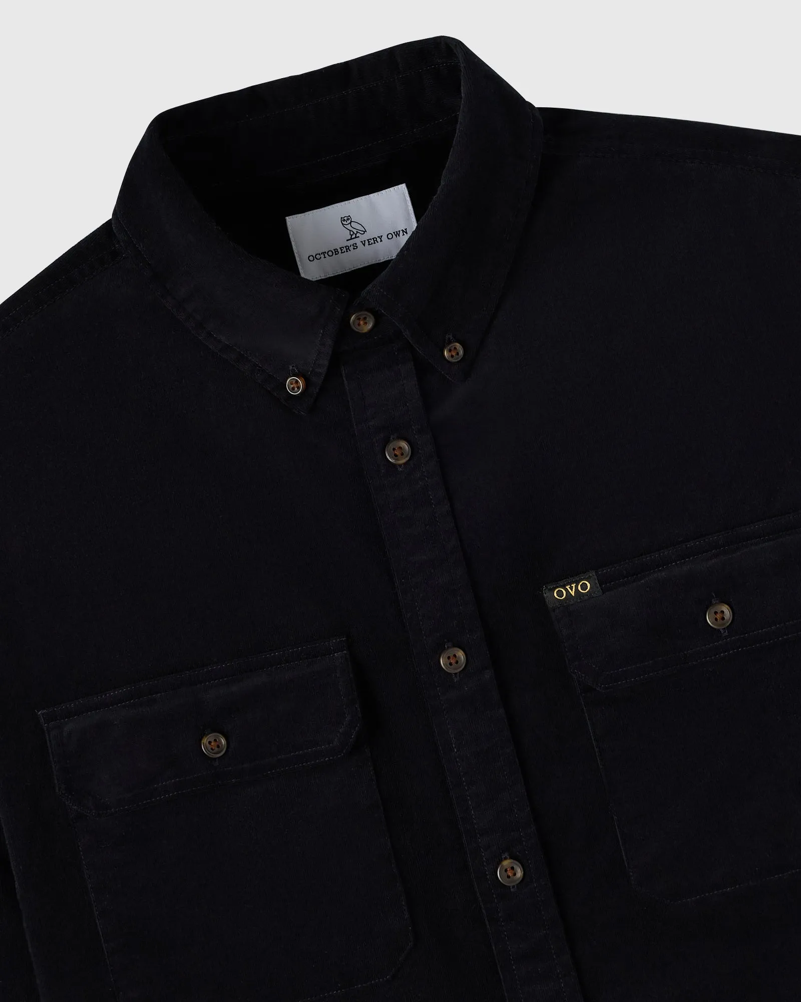 Corduroy Work Shirt - Black sold by OVO product image thumbnail 2
