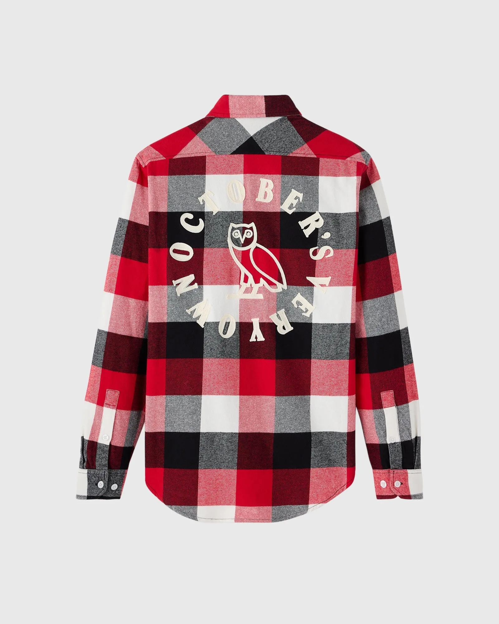 Buffalo Plaid Flannel Shirt - Red sold by OVO