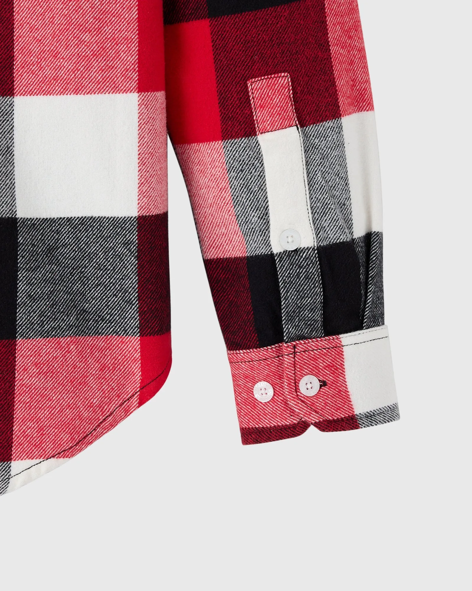 Buffalo Plaid Flannel Shirt - Red sold by OVO product image thumbnail 5
