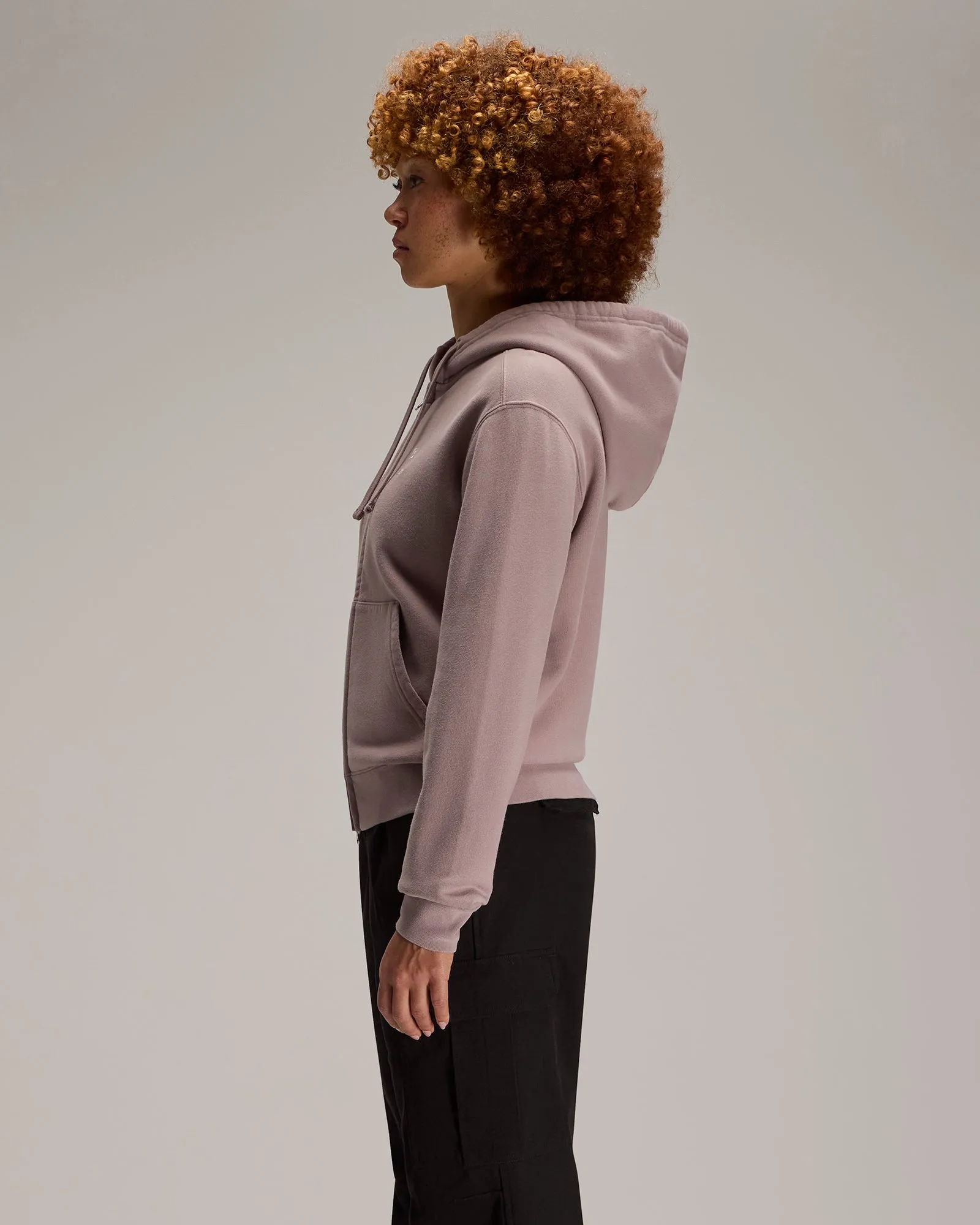Relaxed-Fit Full-Zip Hoodie - Purple Fog sold by OVO product image thumbnail 4
