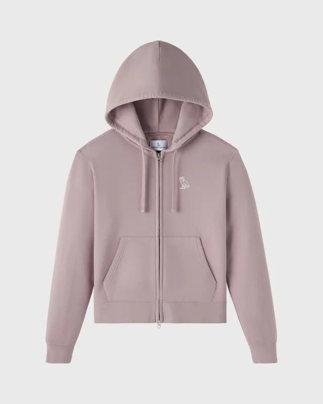 Relaxed-Fit Full-Zip Hoodie - Purple Fog sold by OVO