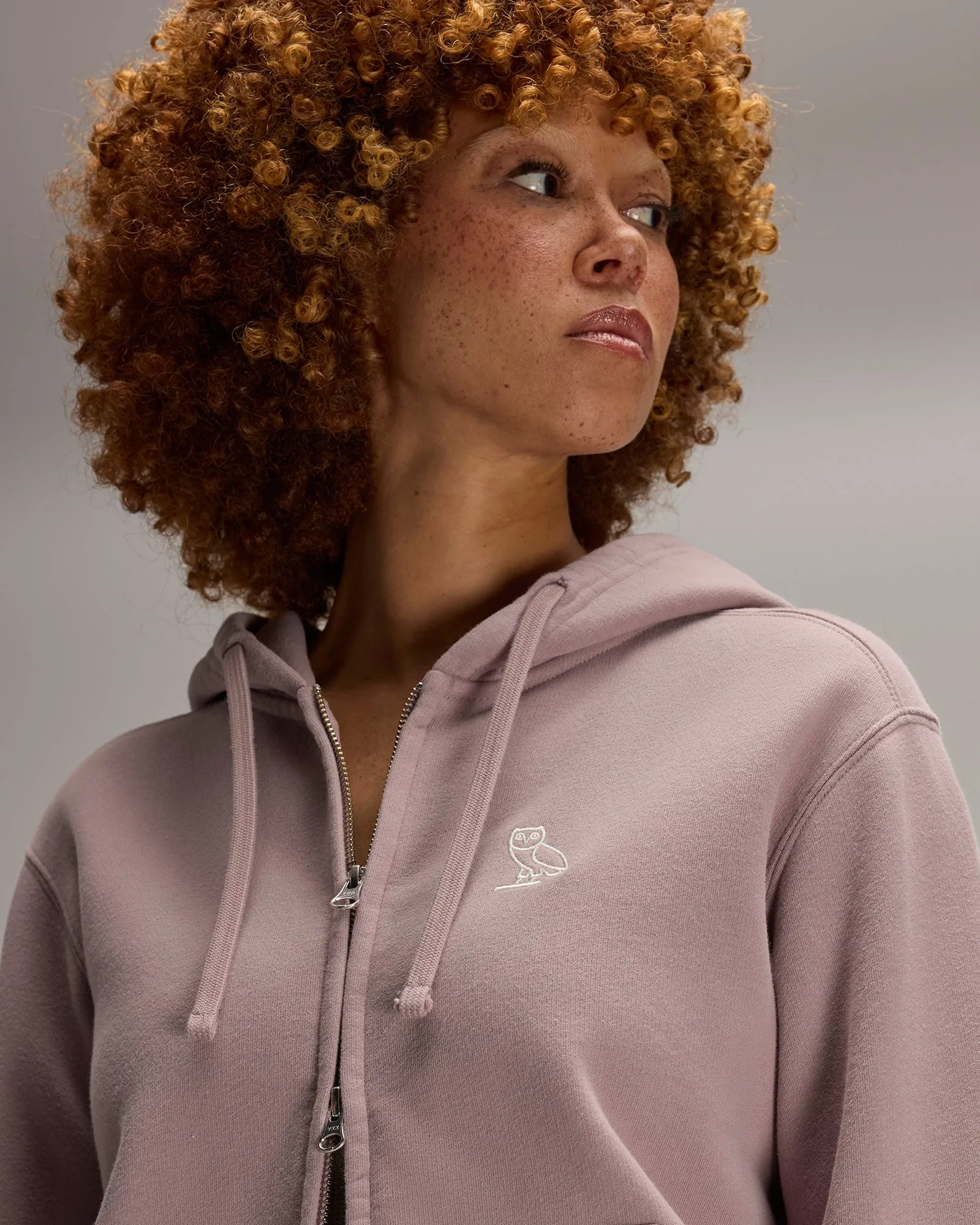 Relaxed-Fit Full-Zip Hoodie - Purple Fog sold by OVO product image thumbnail 5