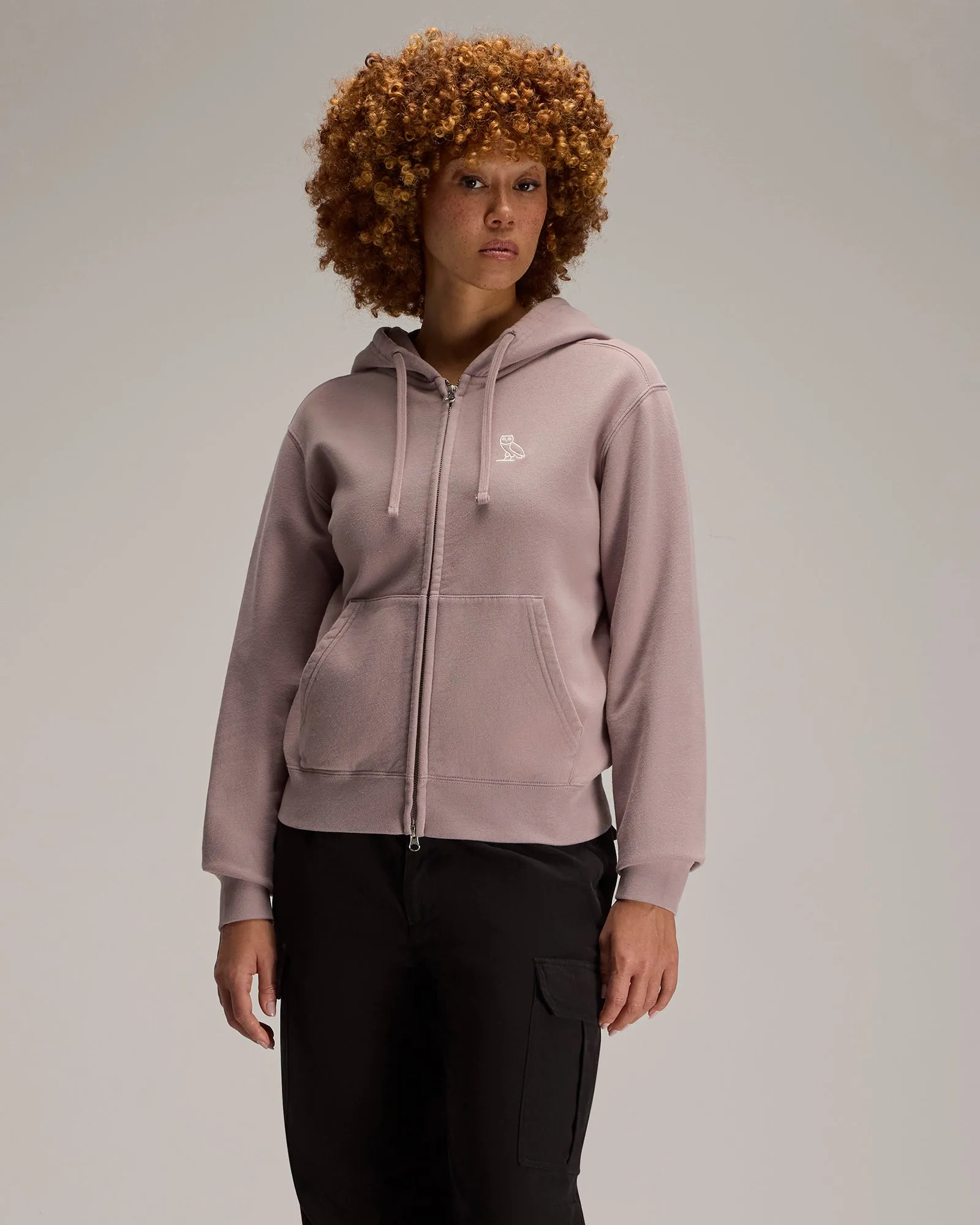 Relaxed-Fit Full-Zip Hoodie - Purple Fog sold by OVO product image thumbnail 3