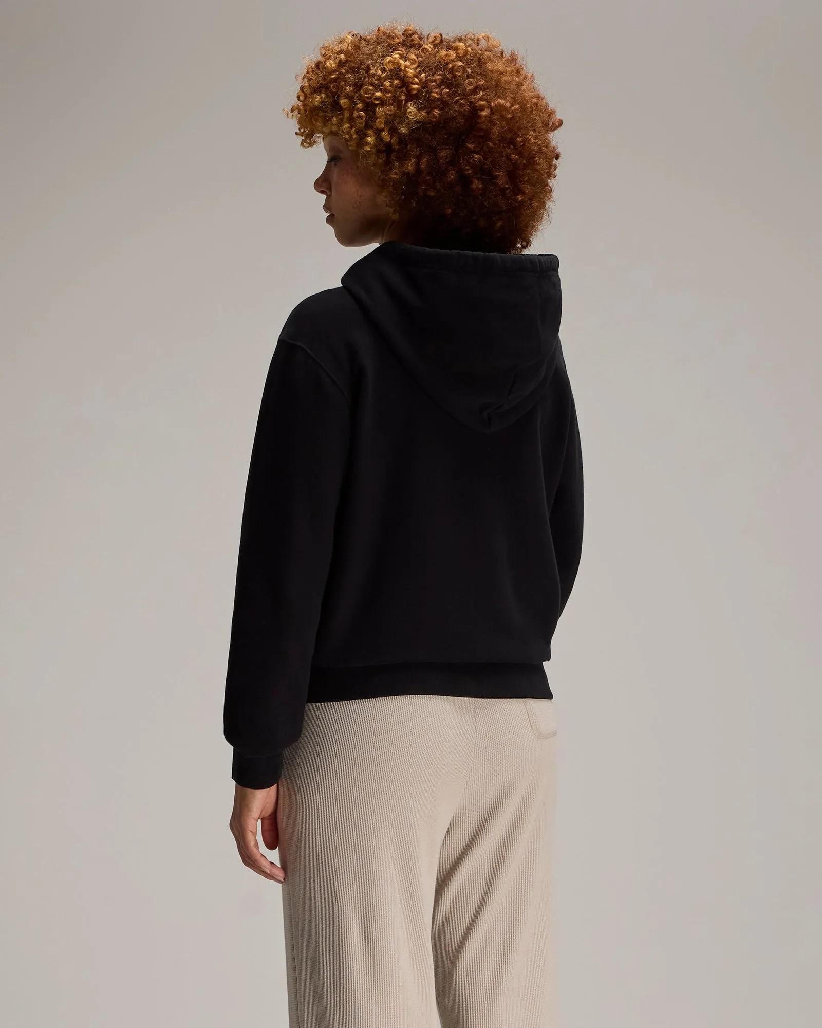 Relaxed-Fit Full-Zip Hoodie - Black sold by OVO product image thumbnail 4