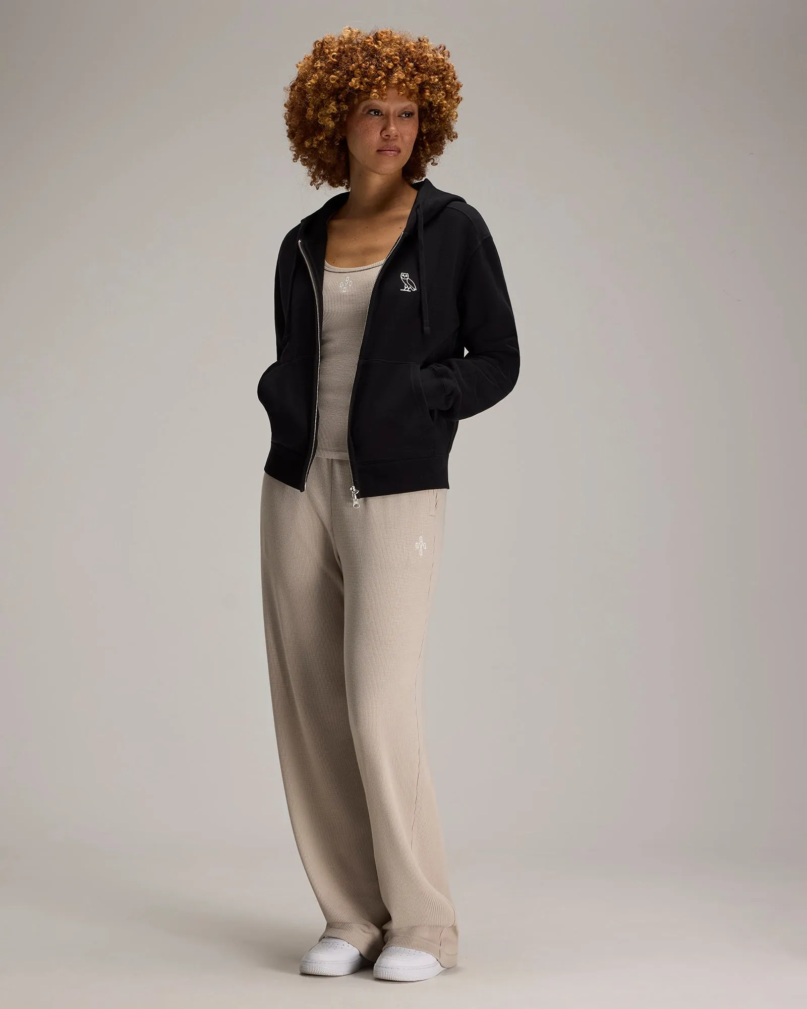 Relaxed-Fit Full-Zip Hoodie - Black sold by OVO product image thumbnail 5