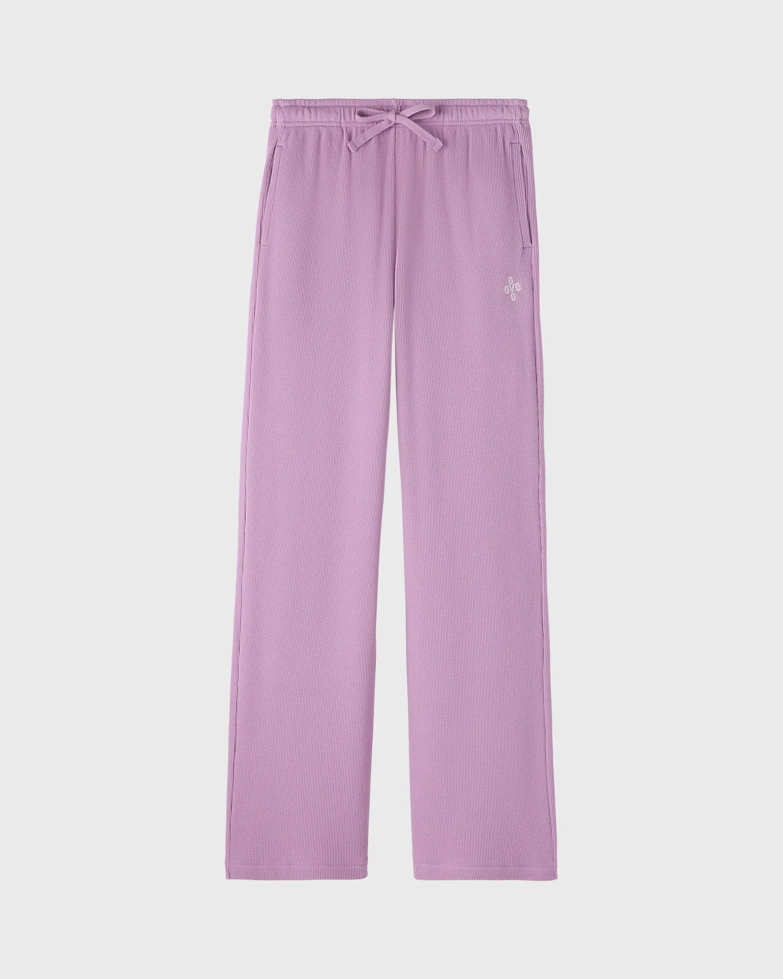 Pom Pom Waffle Open-Hem Sweatpant - Lavender sold by OVO