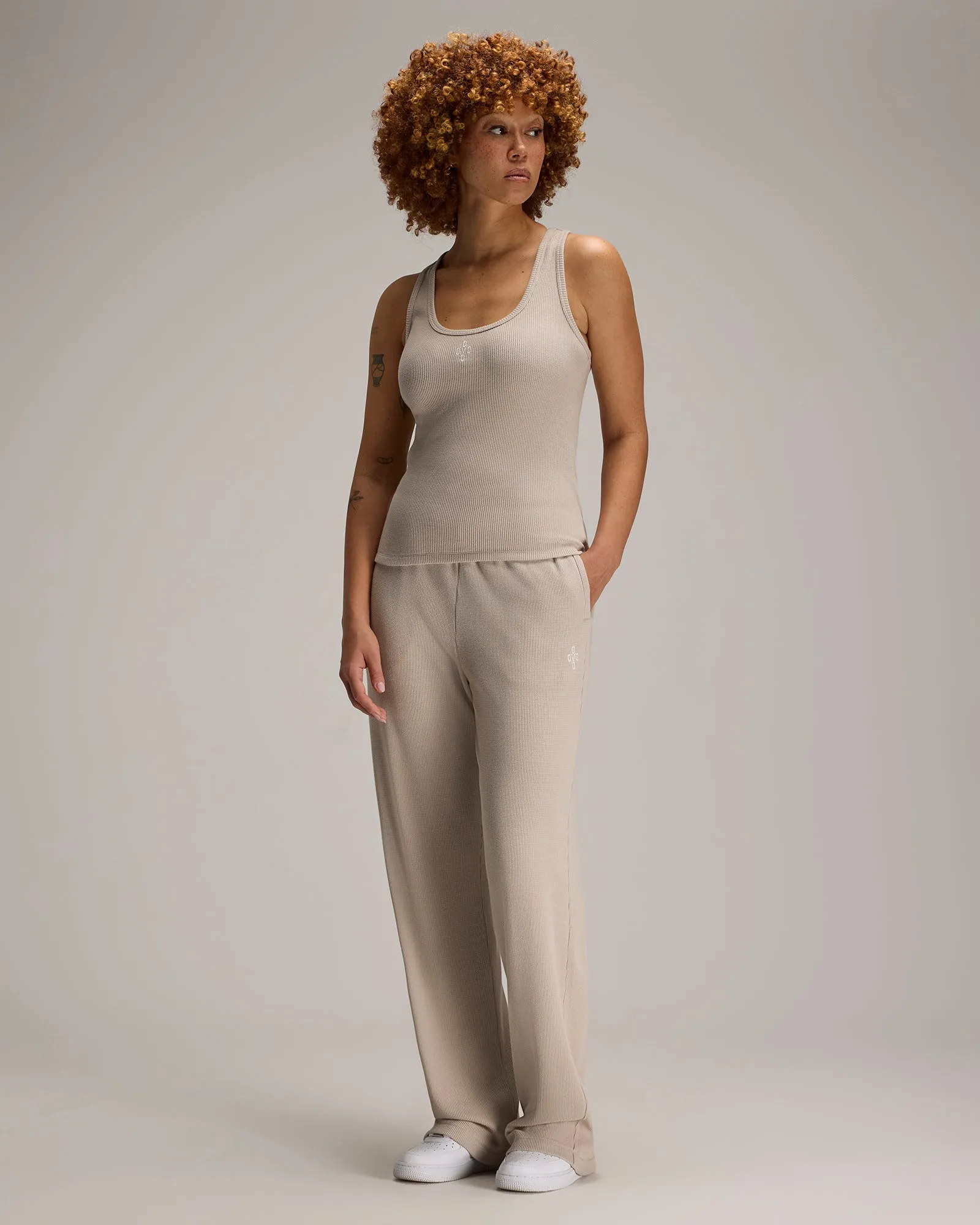 Pom Pom Scoopneck Tank Top - Sand sold by OVO product image thumbnail 2