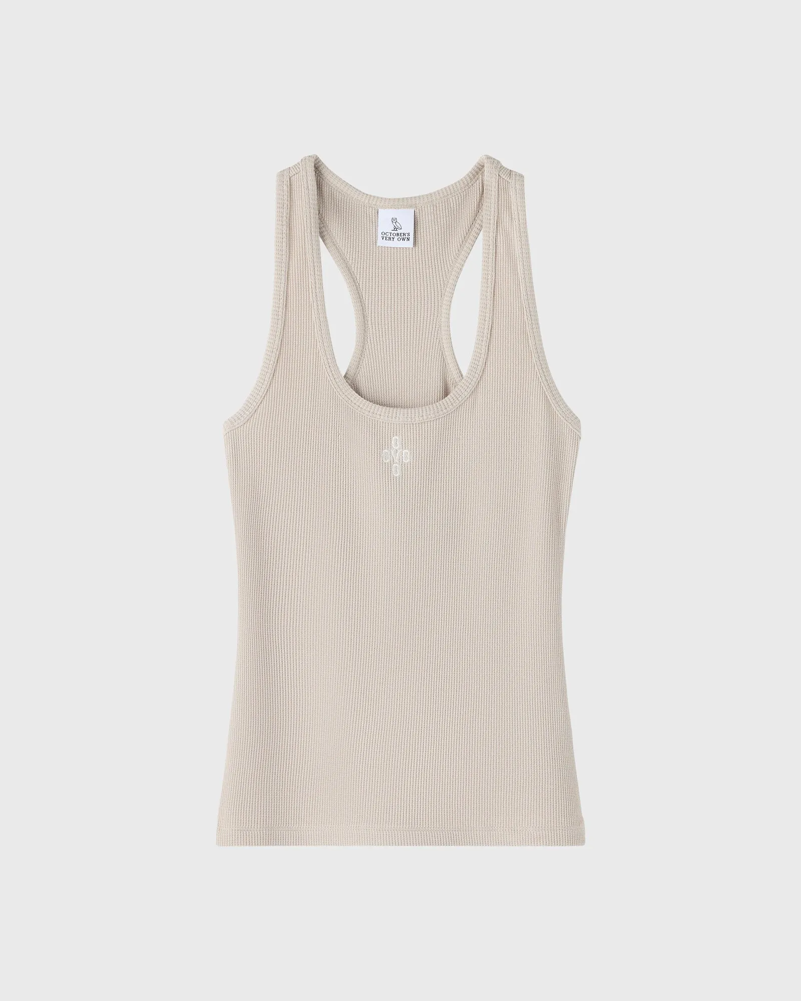 Pom Pom Scoopneck Tank Top - Sand sold by OVO