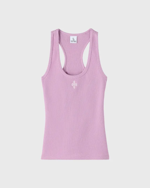 Pom Pom Scoopneck Tank Top - Lavender sold by OVO