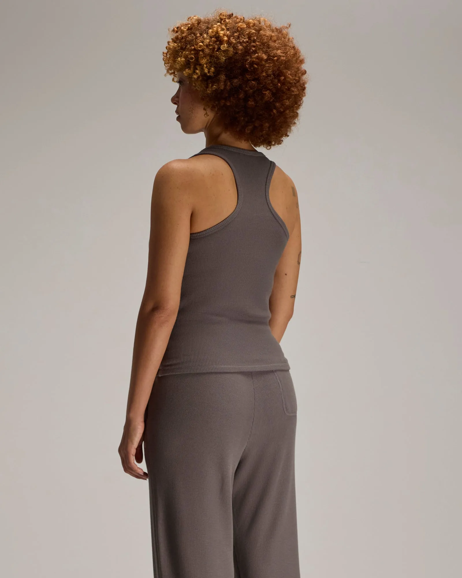 Pom Pom Scoopneck Tank Top - Granite sold by OVO product image thumbnail 5