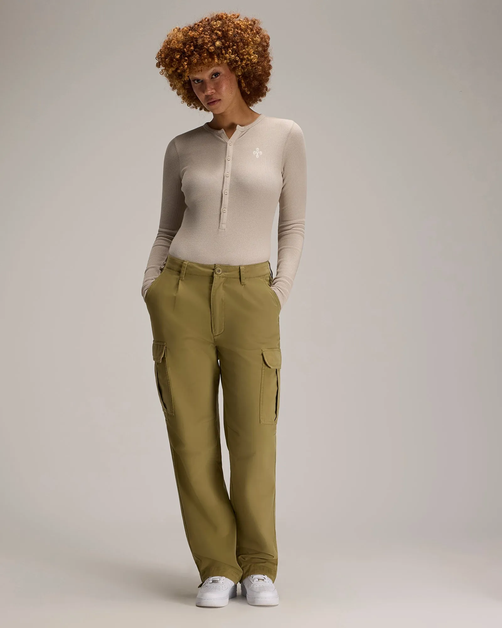 Pom Pom Henley Bodysuit - Sand sold by OVO product image thumbnail 2