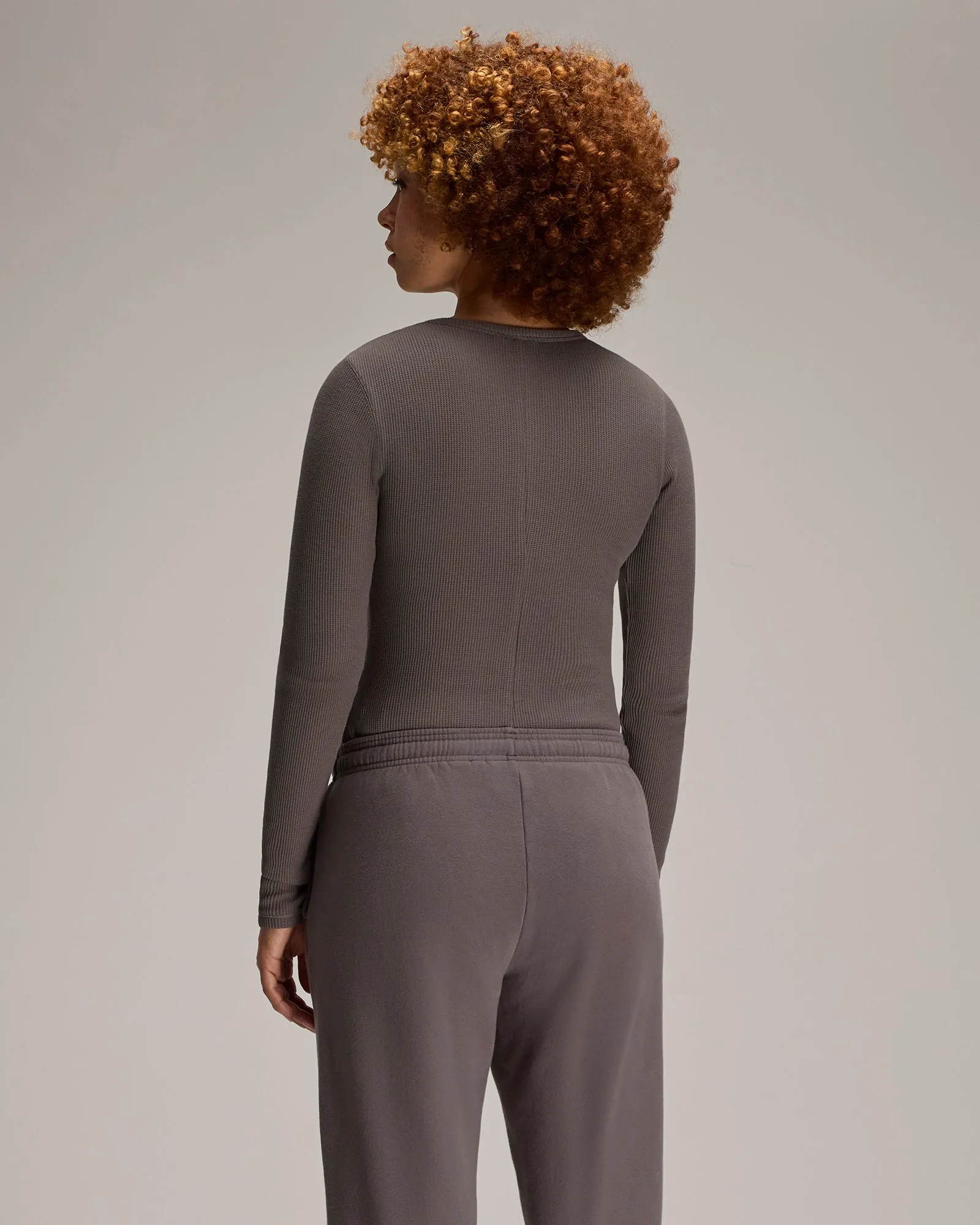 Pom Pom Henley Bodysuit - Granite sold by OVO product image thumbnail 4