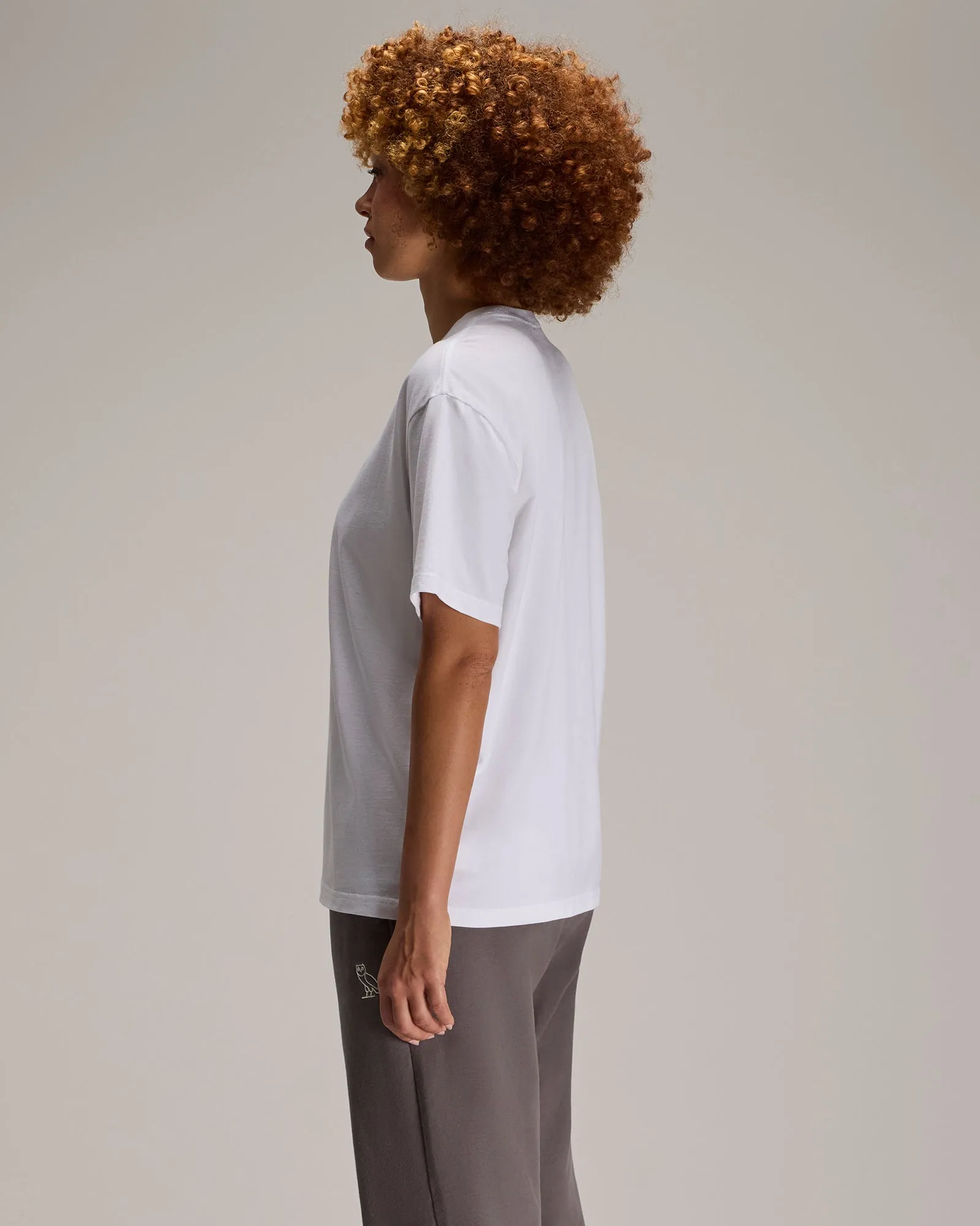 Boyfriend Tee - White sold by OVO product image thumbnail 3